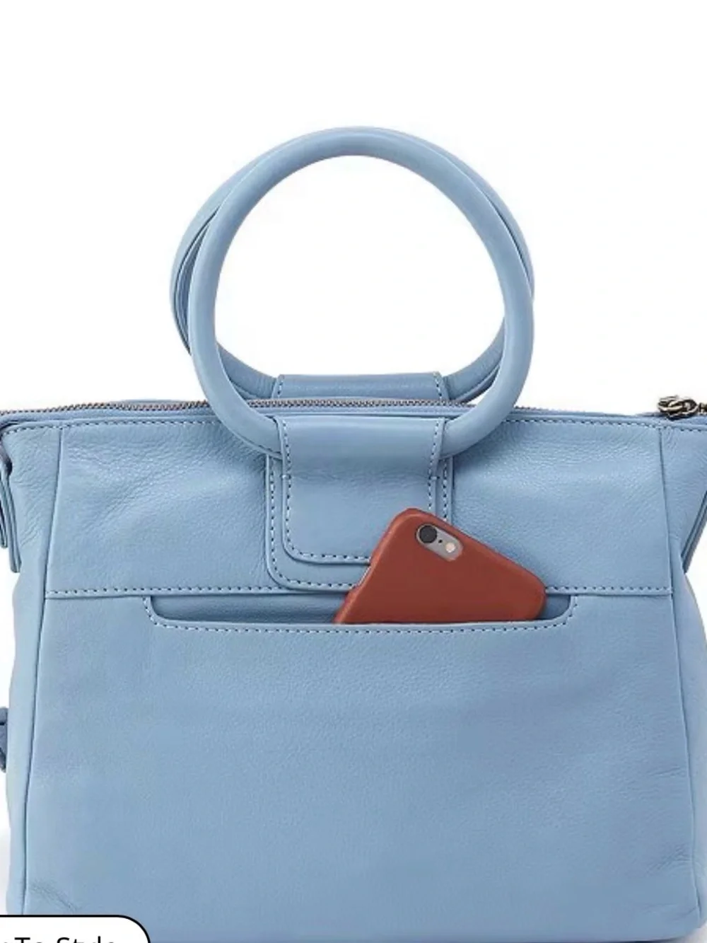 Hobo Sheila Bluebell Top Handle Medium Satchel Bag